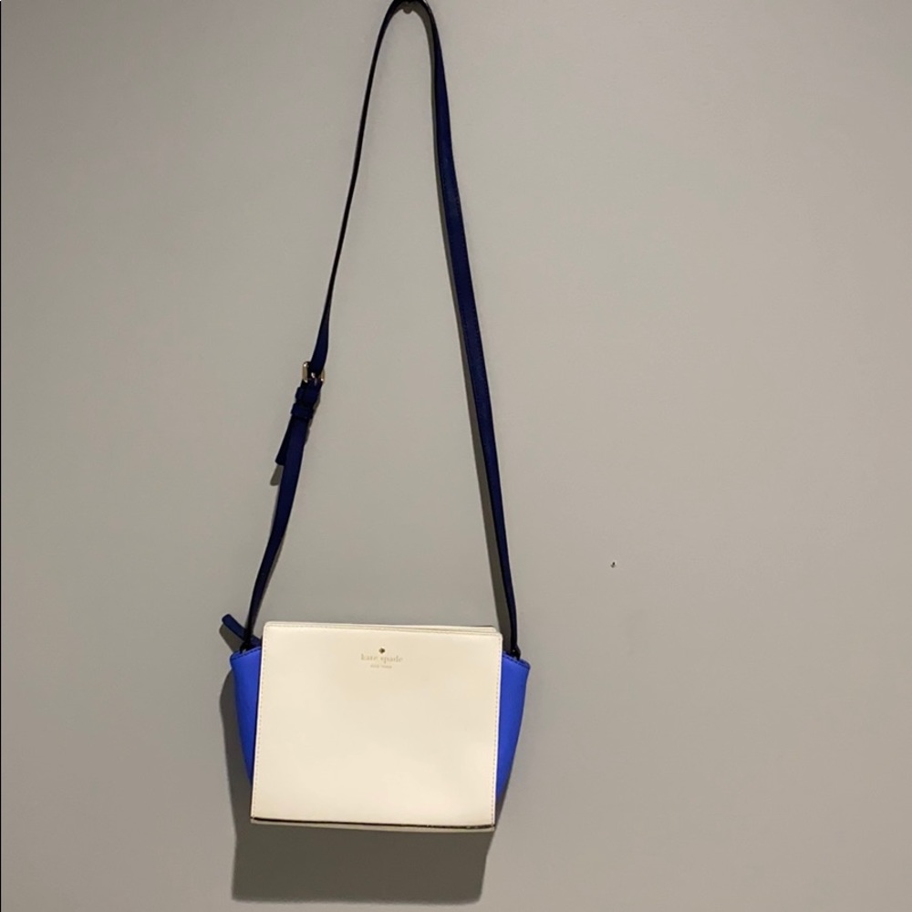 Kate Spade White & Blue Purse